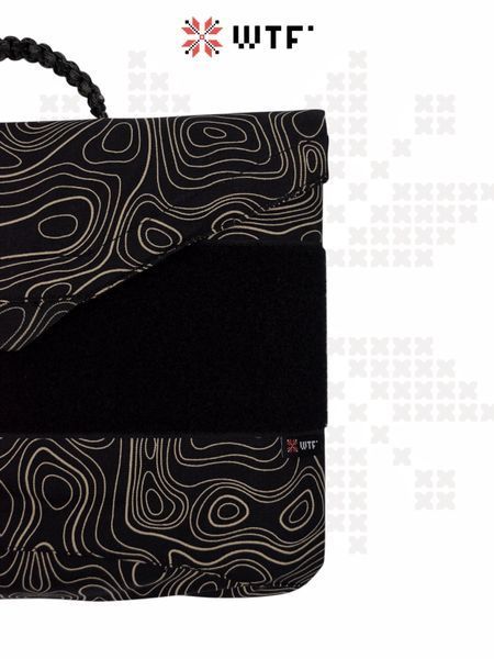 CERBERUS Laptop Bag Topography Black