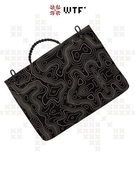 CERBERUS Laptop Bag Topography Black