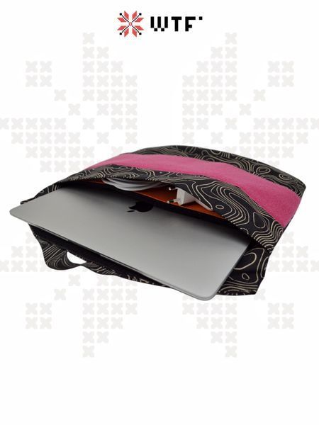 CERBERUS Laptop Bag Topography Rose